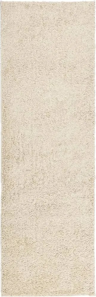 vidaXL PAMPLONA arany magas szálú bolyhos modern szőnyeg 80 x 250 cm