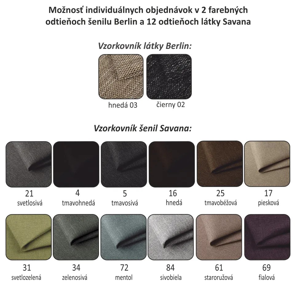 Zondo Háromszemélyes kanapé Miriel barna. 772467