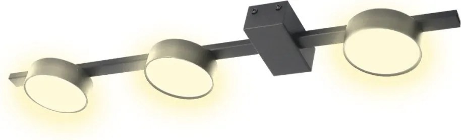 POLUX 326263 JOY Modern LED Mennyezeti Lámpa Fekete GX53 IP20