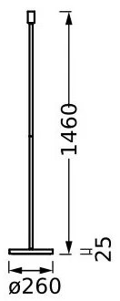 Ledvance - Állvány lámpához DECOR STICK 1xE27/40W/230V bézs