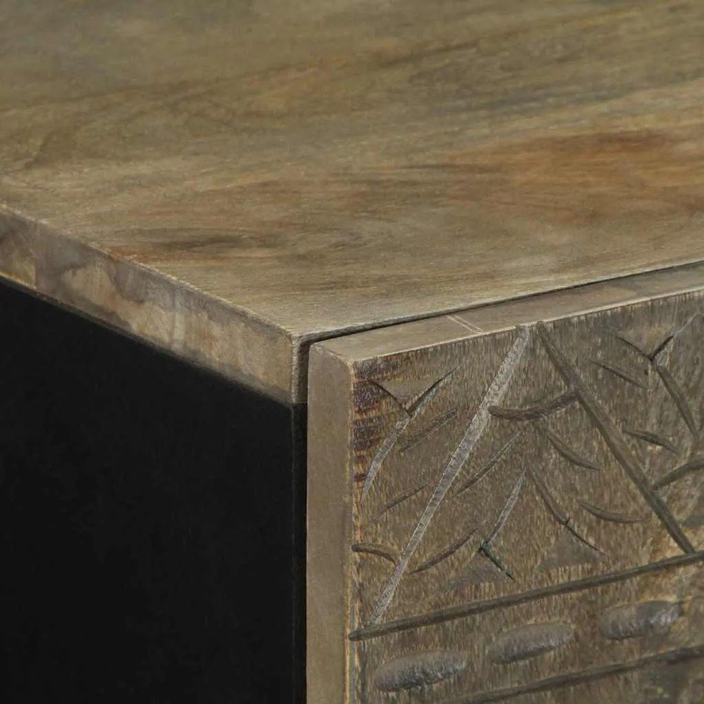 tömör fa mangó komód 90x33x75 cm