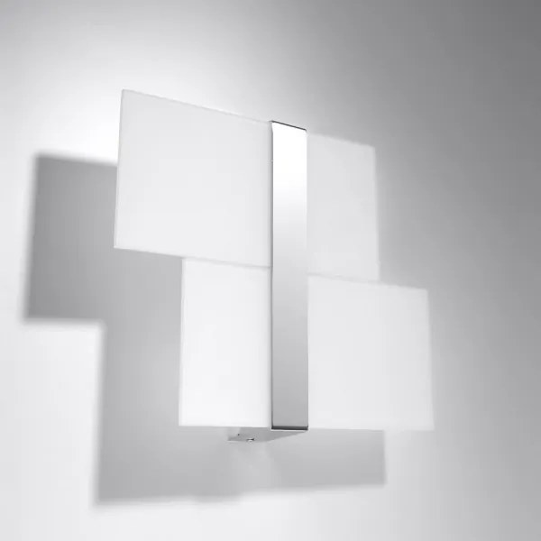 Sollux SL.0187 - Fali lámpa MASSIMO 2xG9/40W/230V fehér/króm