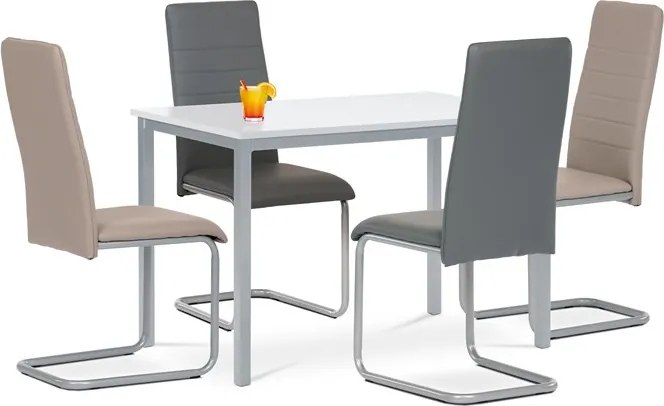 Étkezőasztal 110x70 cm, MDF, fehér, GDT-202 WT