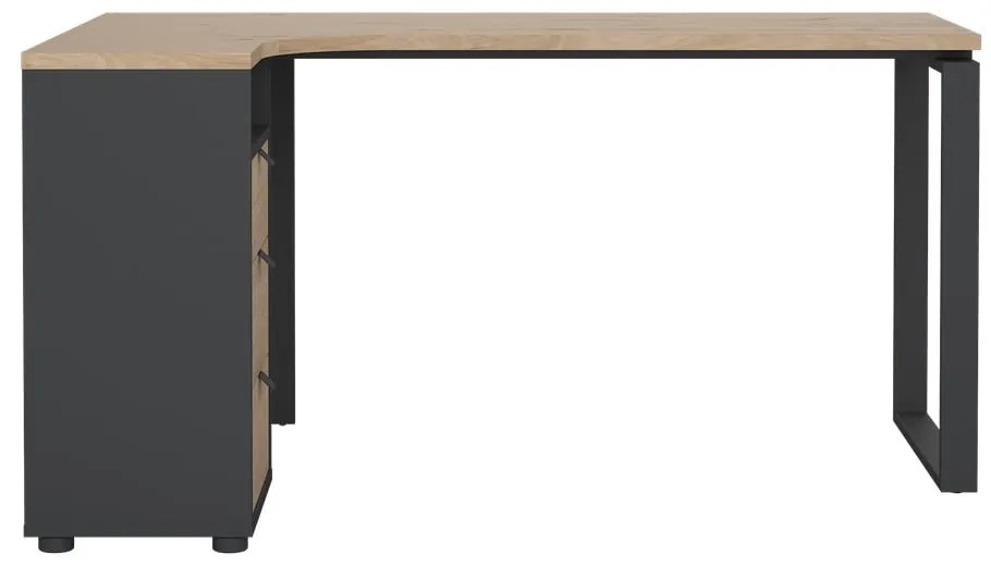 Íróasztal tölgyfa dekoros asztallappal 100x150 cm Sign – Tvilum