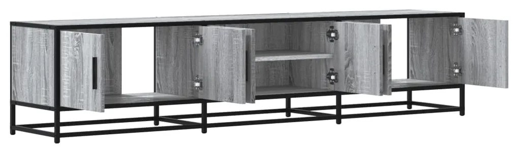 szürke sonoma színű szerelt fa TV-szekrény 180 x 35 x 41 cm