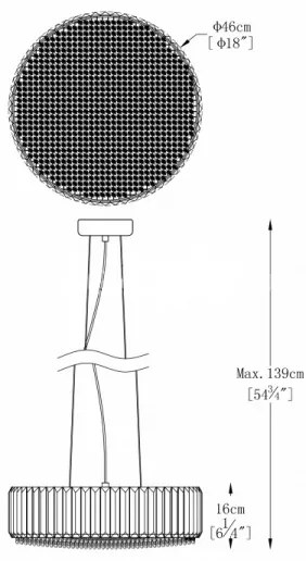 Brilagi - LED Kristály csillár zsinóron GLAMOUR 5xG9/42W/230V