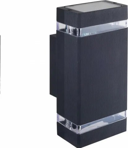 MasterLED Hana Kerti oldalfalra helyezhető RAL7021 sötét szürke színű lámpa GU10-es foglalattal