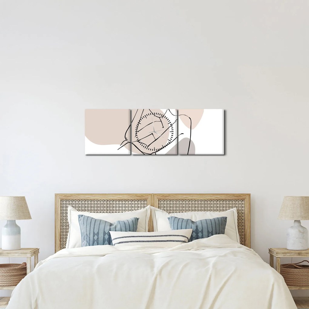 Kép - Női test vonal művészet N⁰1 (órával) (90x30 cm)