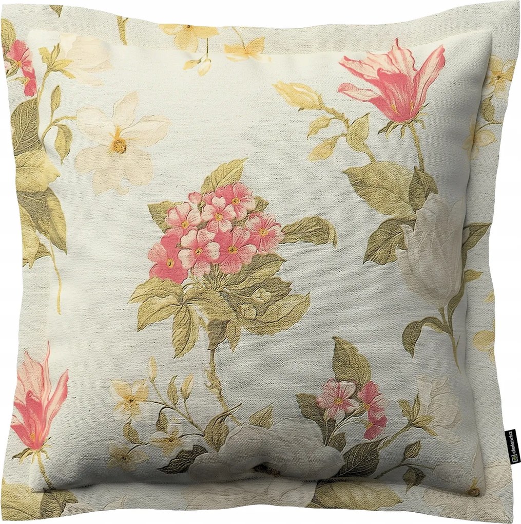 Párnahuzat 45x45 nagy virágok kék alapon