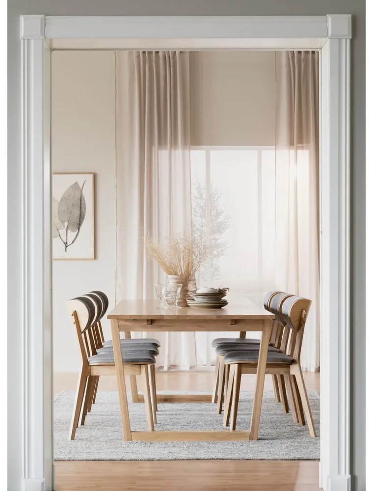 Szürke-natúr színű étkezőszék szett 2 db-os Kato - Rowico