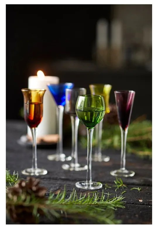 Röviditalos pohár szett 6 db-os 50 ml – Lyngby Glas