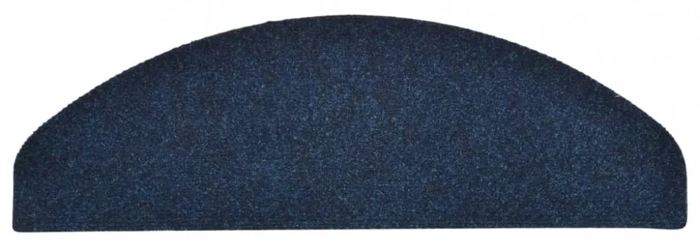 15 db öntapadós lépcsőszőnyeg 65 x 21 x 4 cm sötétkék félkör alakú nagy