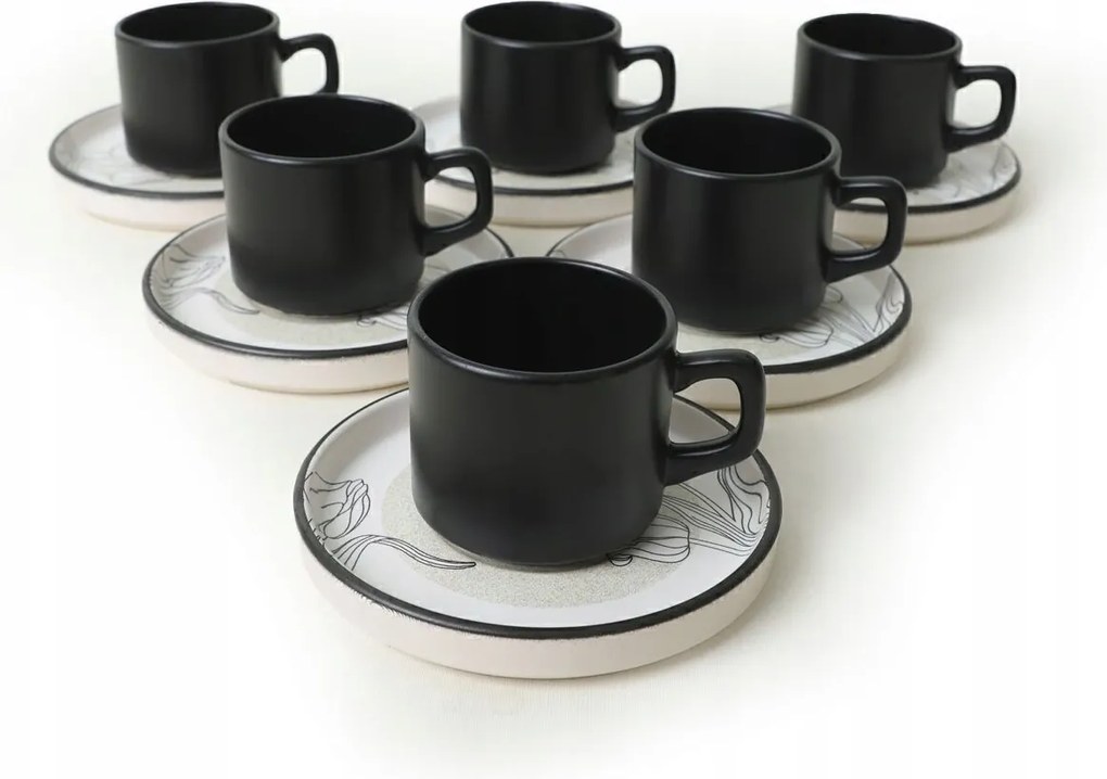 Keramika Csésze És Tányér Szett 6 Db-os Opa