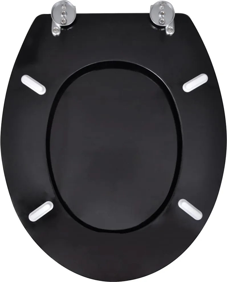 2 db fekete MDF WC ülőke