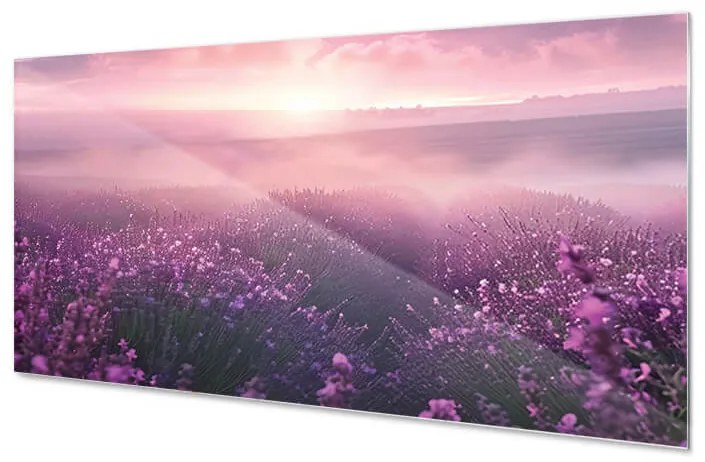 Wallplex konyhahátfal Illatos Levendula (Méret: 60x180)