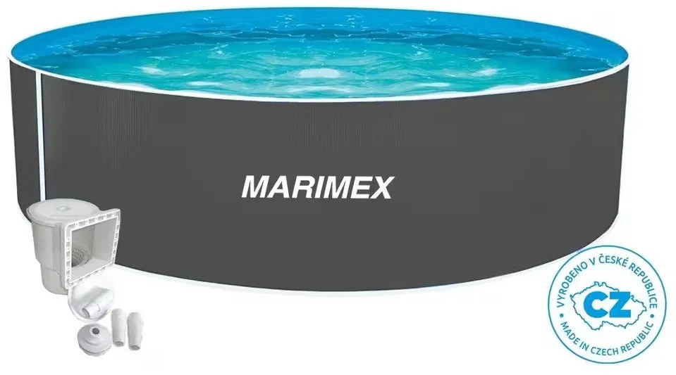 Marimex Orlando medence 4,57x1,07 m - SZÜRKE, medence, fólia, szkimmer