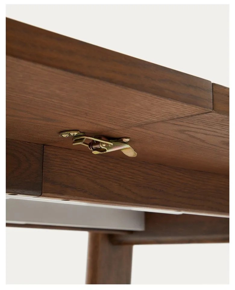 Bővíthető étkezőasztal diófa dekoros asztallappal, hosszabbító asztallappal 95x200 cm Arlen – Kave Home