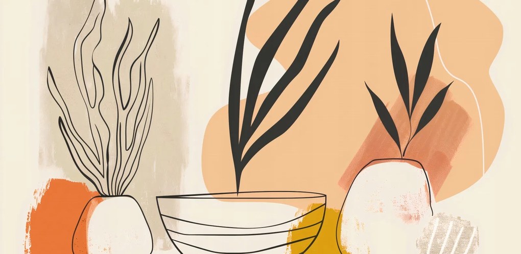 Poszter 91,3x44,5cm Botanikai vázlatok