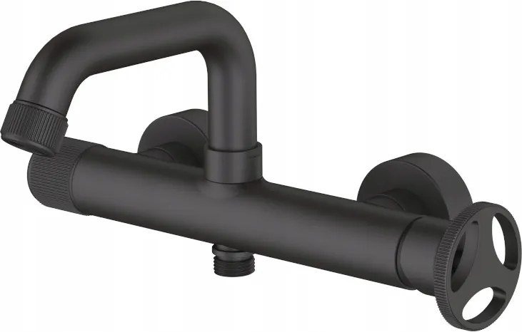 Kádtöltő Csaptelep Fali Sea Horse Loftea Black