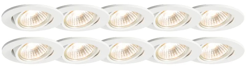 10 db-os készlet intelligens beépíthető spotlámpa fehér dönthető, Wi-Fi-vel, GU10 foglalattal - Cisco