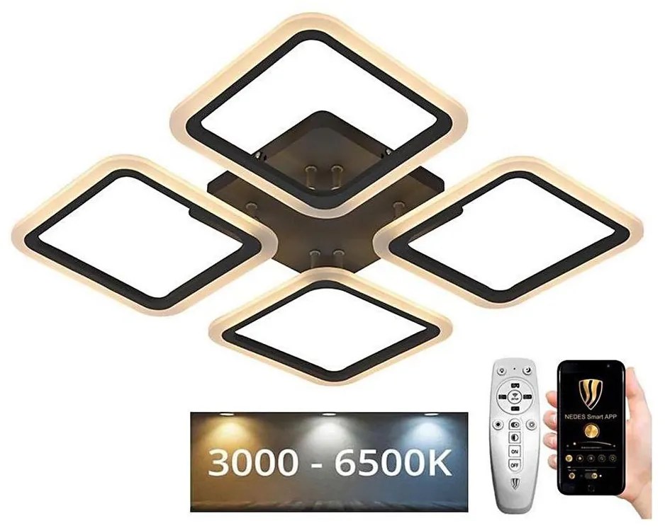 NEDES LED állítható mennyezeti lámpa LED/70W/230V 3000-6500K + távirányító ND3388