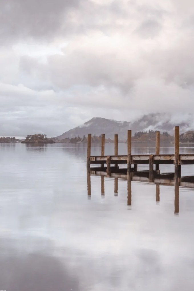 Poszter 61x91,5cm Móló Derwentwaterben, Assaf Frank
