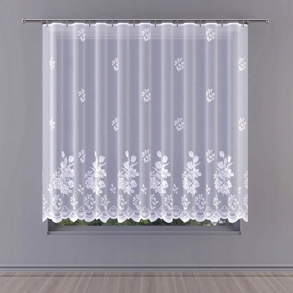 Mg Függöny 623/935 Fehér 250x180cm Kész Szalaggal M