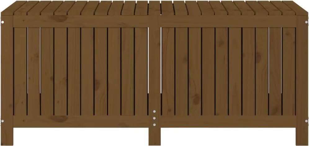 Mézbarna Tömör Fenyőfa Kerti Tárolóláda 147X68X64 Cm