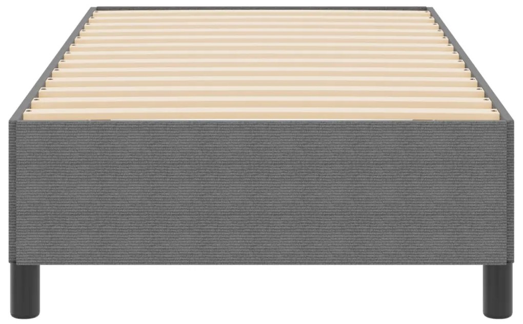 vidaXL Ágykeret Világosszürke 80 x 200 cm Bársony anyag