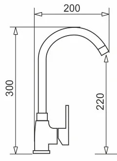 Pyramis 90918601 - BELLO fehér mosogató csaptelep
