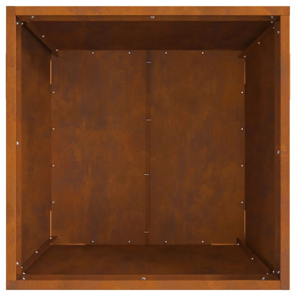 Négyzet alakú Tűzrakó 50x50x30 cm Rozsdamentes Acél