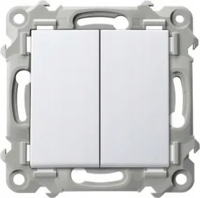 Dupla kapcsoló fehér Ospel Zafír LP-2Z/m/00