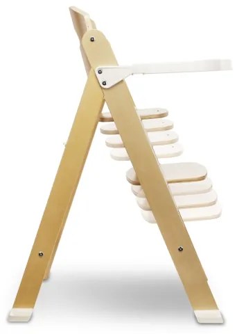 Lionelo - Gyermek etetőszék 3 az 1-ben FLORIS Fehér/Natúr