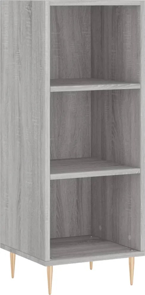 vidaXL szürke sonoma színű szerelt fa tálalószekrény 34,5x32,5x90 cm