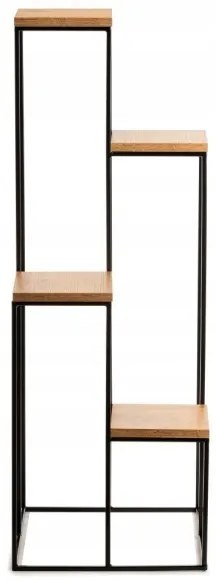 Virágállvány 110x40 cm fekete/barna