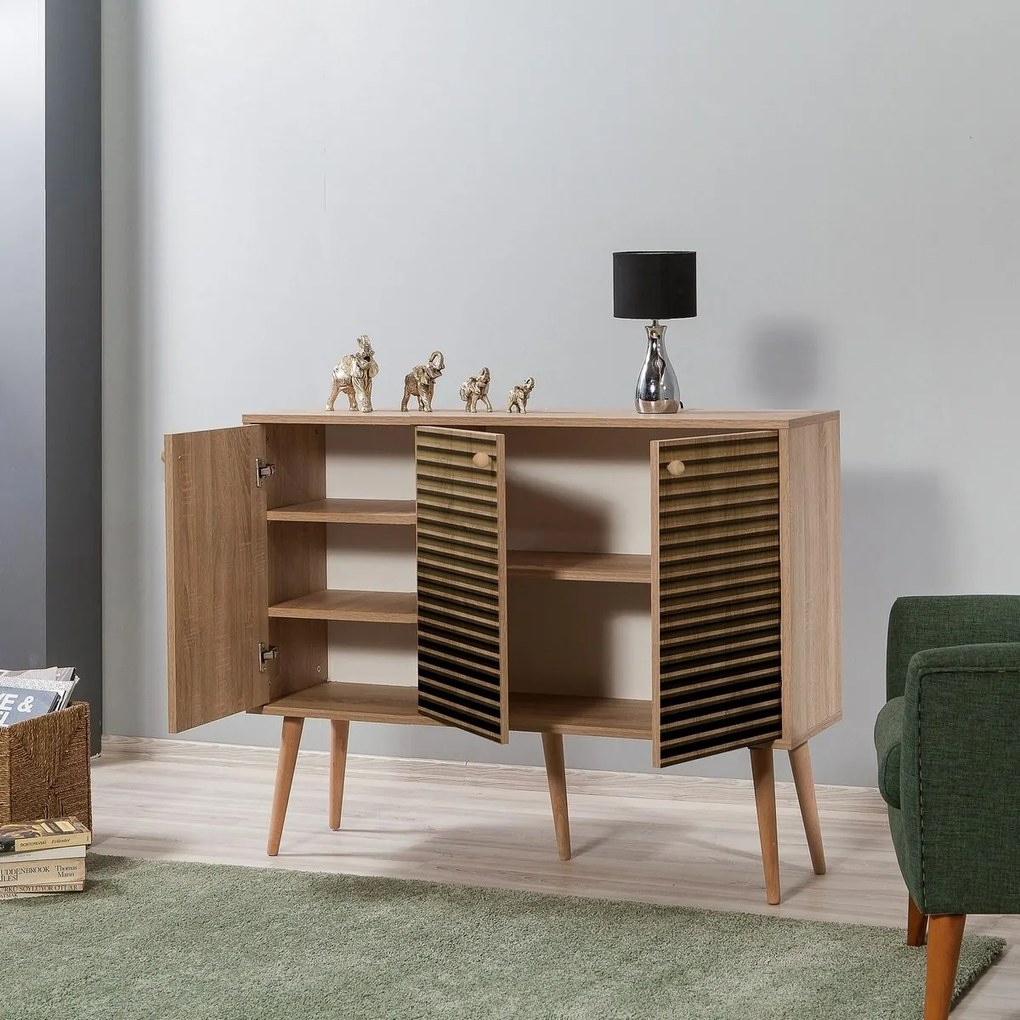 Mega Stripes Sonoma Oak szekrény