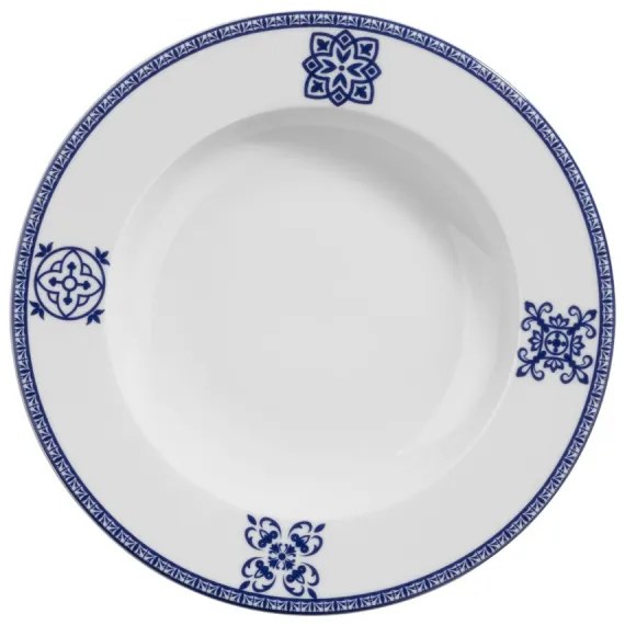 24 darabos kék porcelán étkészlet