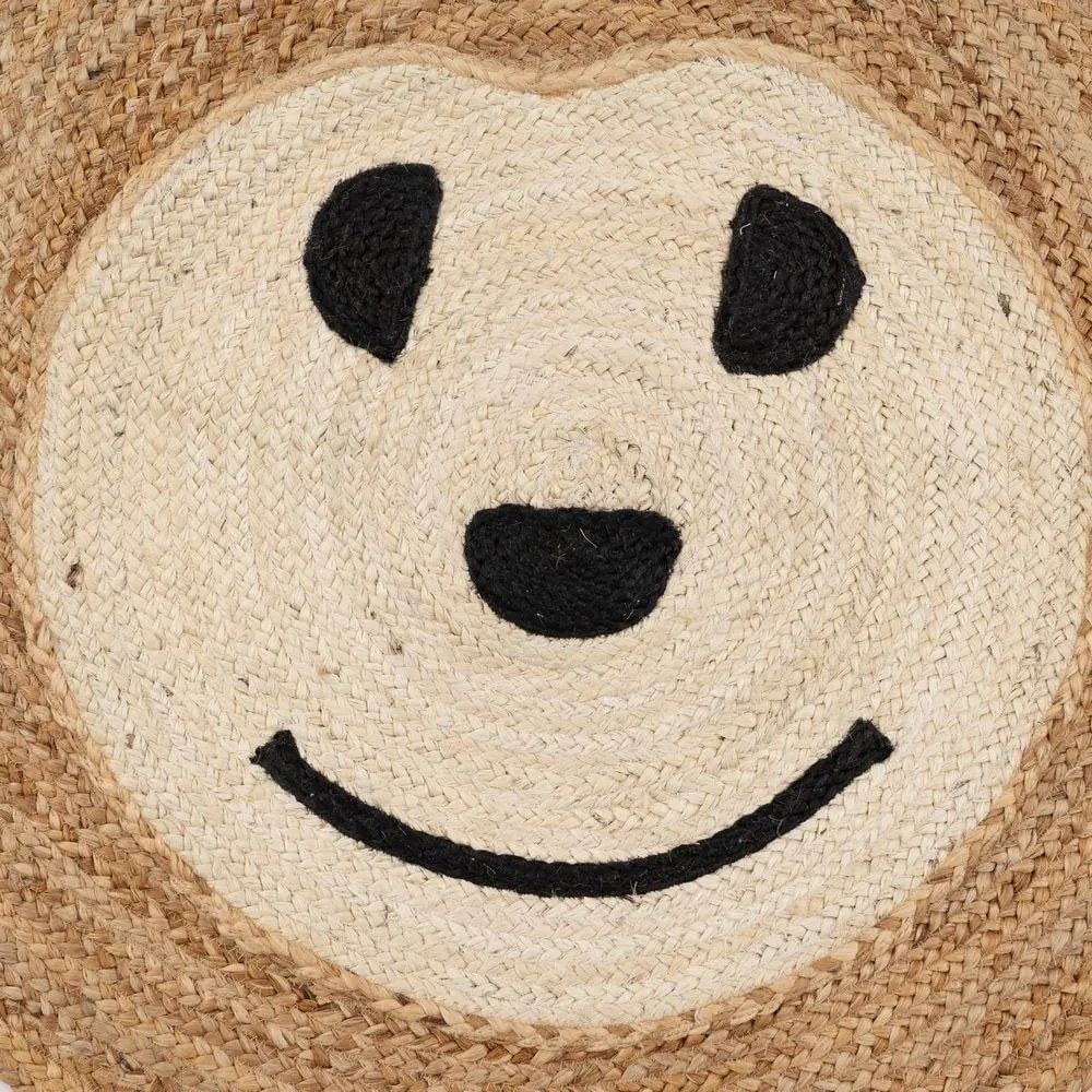 Natúr színű juta gyerek szőnyeg ø 100 cm Chiquillo – Ixia