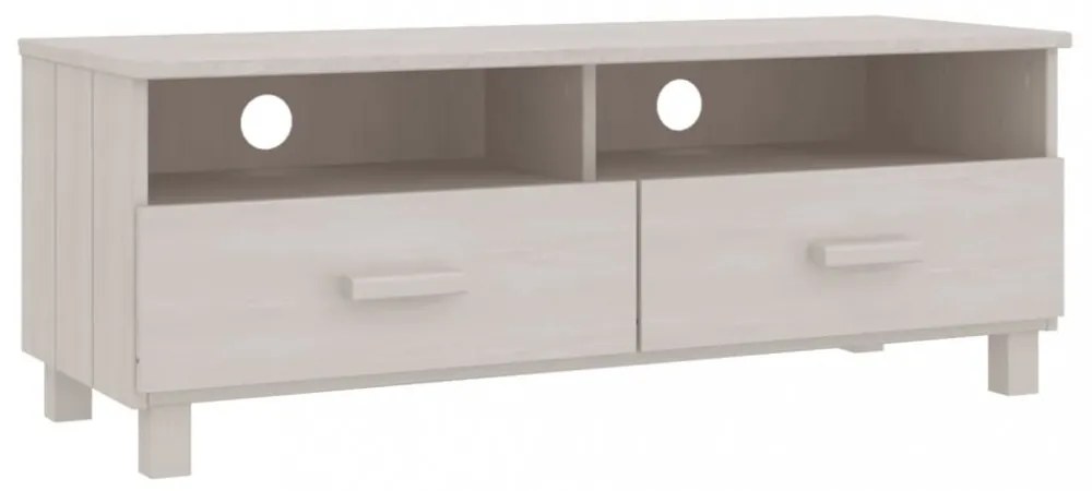 HAMAR fehér tömör fenyőfa TV-szekrény 106 x 40 x 40 cm