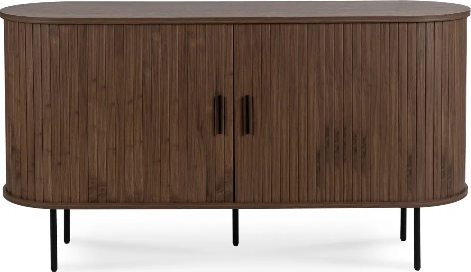 Komoda TRISH 140 cm Dwudrzwiowa Rozsuwana Orzech