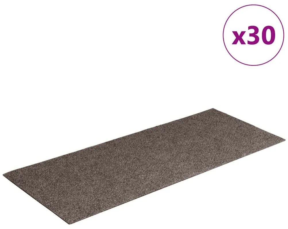 öntapadós lépcsőszőnyegek 30 db 60 x 25 cm bézs téglalap alakú