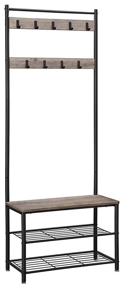 NAVOR álló ruhafogas barna/fekete