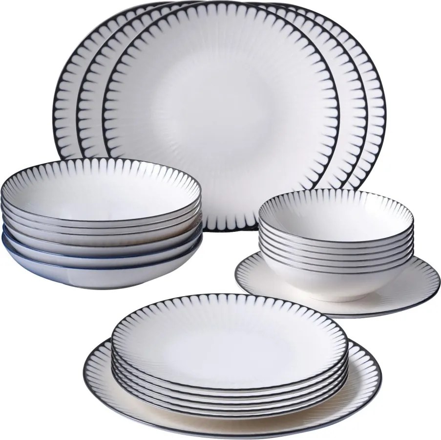 24 részes porcelán étkészlet