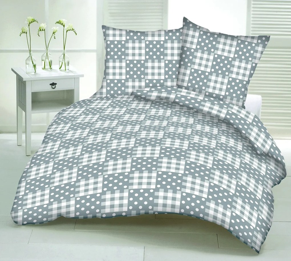 DOMINO pamut ágynemű DeLuxe Ágynemű mérete: 140x200 cm, A csomag tartalma: Készletcsomagolás
