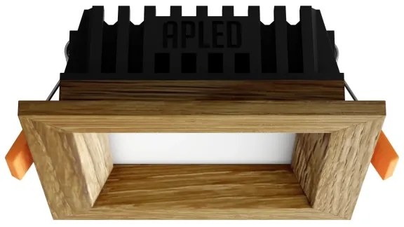 APLED - LED Lámpa SQUARE WOODLINE LED/3W/230V 3000K 9x9 cm tölgy tömör fa