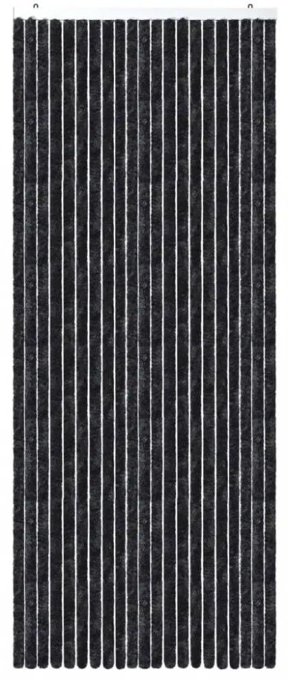 antracitszürke zsenília rovarfüggöny 90 x 220 cm