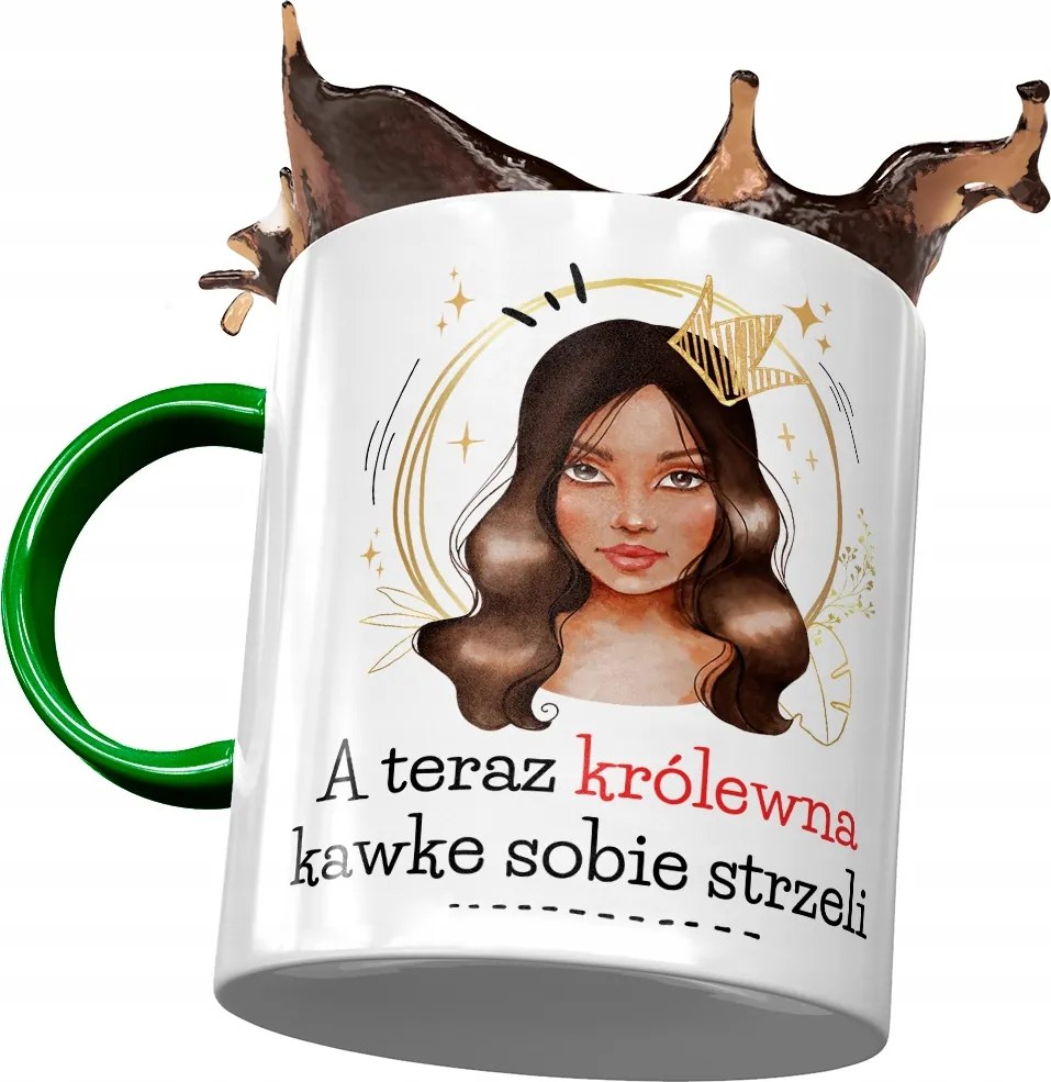 Bögre Zöld Vicces Kávé Lövöldözős Ajándék Nyomtatott Fotóval