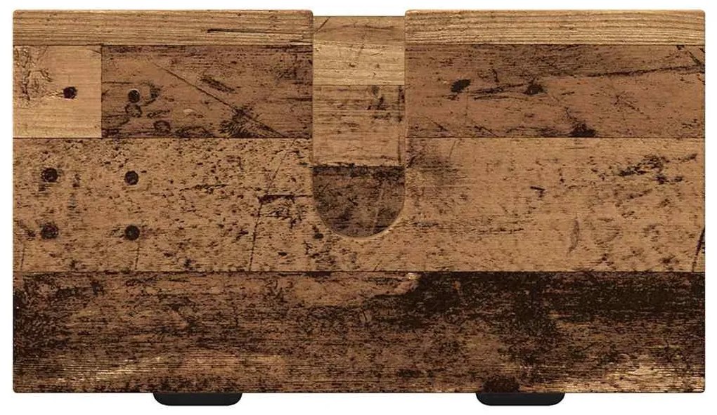 Fürdőszoba bútor szett 2 pcs Régi fa 39.5 x 36 x 88 cm Faanyag