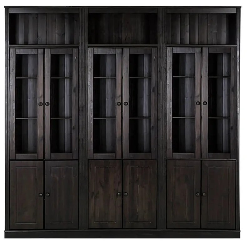 Barna borovi fenyő tálalószekrény 518x223 cm Anita – Støraa