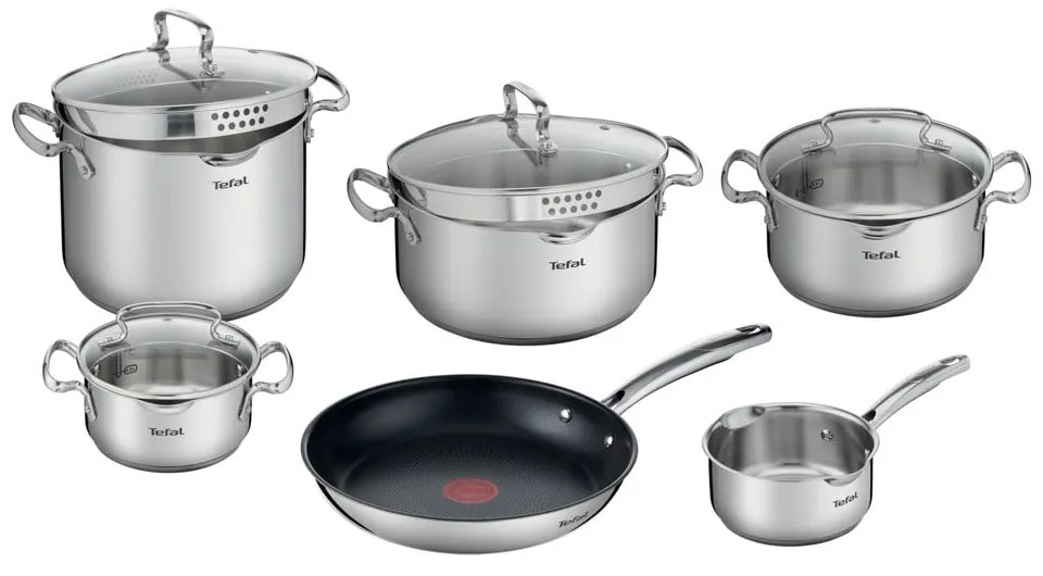 Rozsdamentes acél edény készlet 10 db-os Duetto+ – Tefal